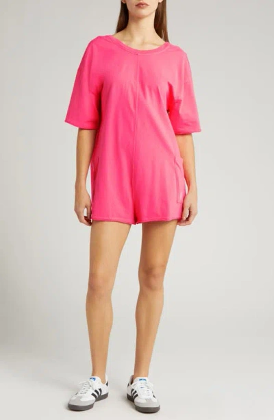 Fp Movement Hot Shot T-shirt Romper In Electric Sunset
