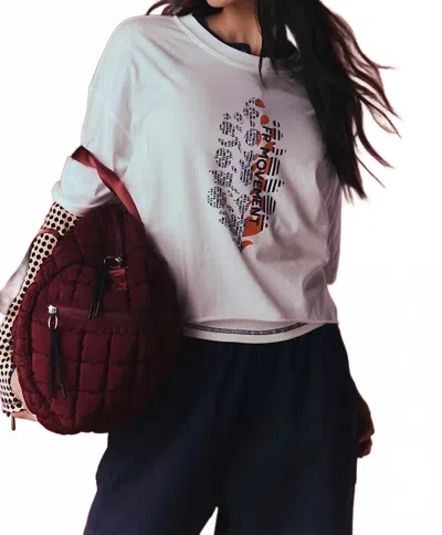 Fp Movement Inspire Logo Tee In White