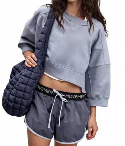 Fp Movement Intercept Pullover Sweatshirt In Blue Ash
