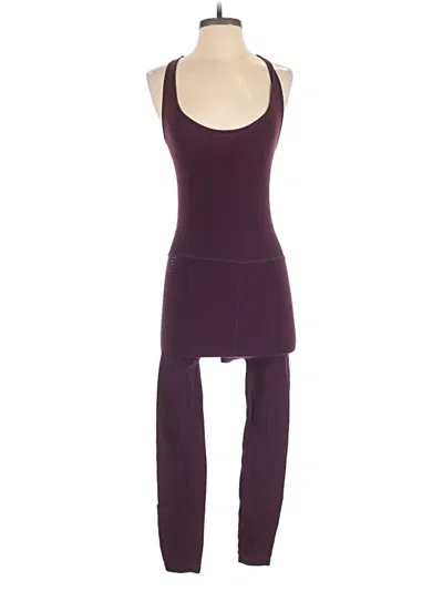 Pre-owned Fp Movement Jumpsuit In Burgundy