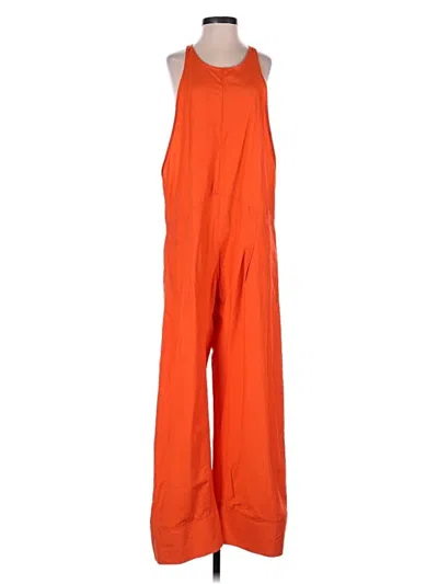 Pre-owned Fp Movement Jumpsuit In Orange