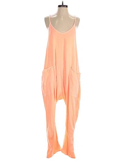 Pre-owned Fp Movement Jumpsuit In Orange