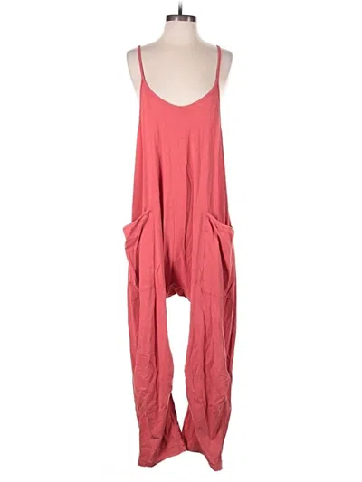 Pre-owned Fp Movement Jumpsuit In Red