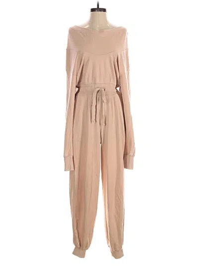 Pre-owned Fp Movement Jumpsuit In Tan