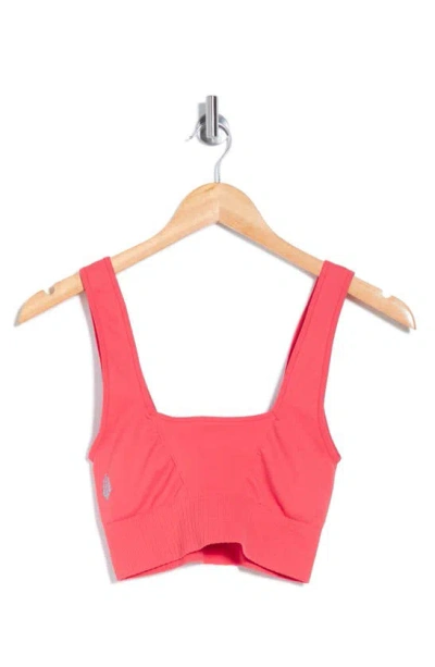 Fp Movement Karma Square Neck Sports Bra In Cayenne