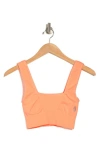 Fp Movement Karma Square Neck Sports Bra In Melon