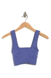 Fp Movement Karma Square Neck Sports Bra In Moroccan Blue