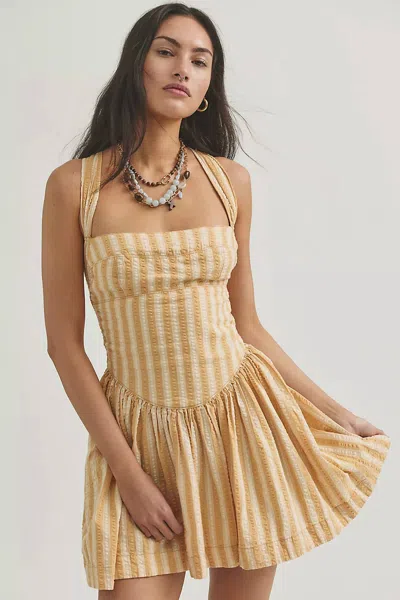 Fp Movement Laurel Plaid Mini Dress In Neutral Combo In Multi
