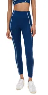 Fp Movement Logo You're A Peach Leggings Black Grape In Blue