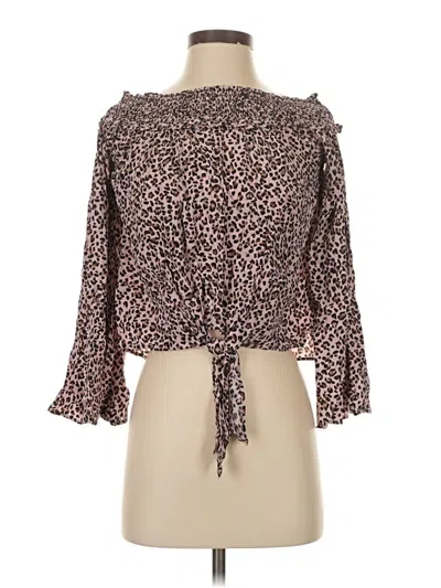 Fp Movement Long Sleeve Blouse In Brown