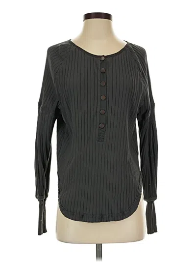 Pre-owned Fp Movement Long Sleeve Henley Shirt In Gray