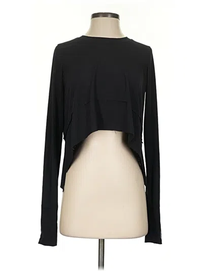 Pre-owned Fp Movement Long Sleeve Top Black Mock Neckline Tops