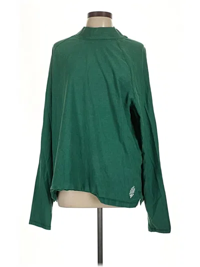 Pre-owned Fp Movement Long Sleeve Top Green Turtleneck Tops