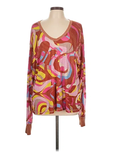 Pre-owned Fp Movement Long Sleeve T-shirt In Pink