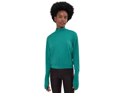 Fp Movement Love To Move Long Sleeve Women's Clothing Green Frost: Lg (women's 12-14), Elastane/modal In Blue