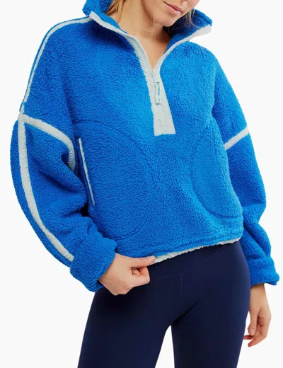 Fp Movement Women's Mountain High 1/2 Zip Fleece In Blue