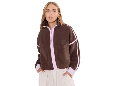 Fp Movement Mountain High Jacket Women's Jacket Truffle/powder Pink: Xs (women's 0-2), Polyester In Brown