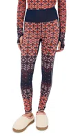 Fp Movement Myoko Jacquard Leggings Apres Navy Combo In Multi