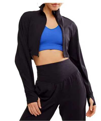 Fp Movement Never Better Cozy Layer Zip Top In Black
