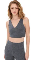 Fp Movement Never Better Heather Crop Top Black Heather In Black Heather