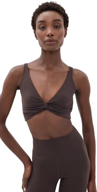 Fp Movement Never Better Twist Crop Top Chocolate