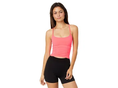 Fp Movement On The Rise Roche Tank Top Women's Clothing Flamingo Fizz: Xs-sm (women's 0-6), Nylon/elastane In Pink