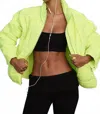 Fp Movement Pippa Packable Puffer Jacket In Highlighter Yellow In Green