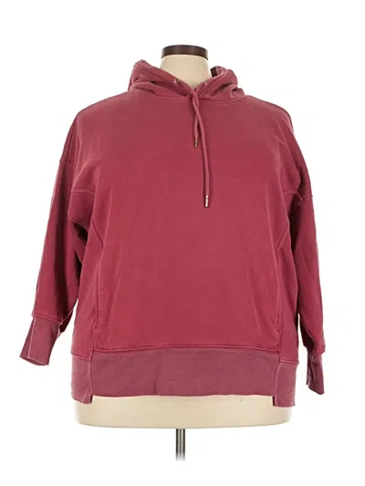 Pre-owned Fp Movement Pullover Hoodie In Burgundy