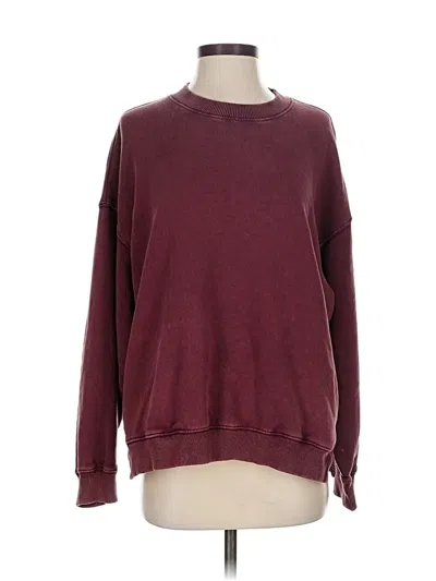 Pre-owned Fp Movement Pullover Sweater In Burgundy