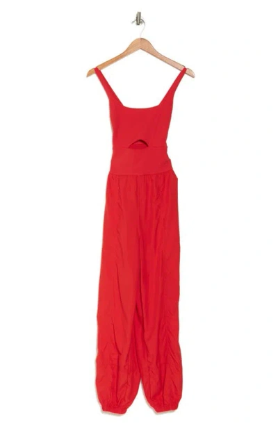 Fp Movement Righteous Runsie Jumpsuit In Red