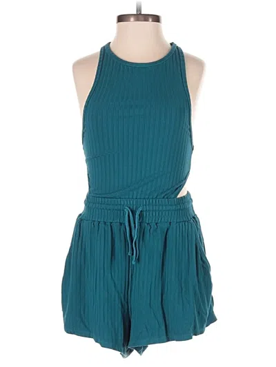Pre-owned Fp Movement Romper In Blue