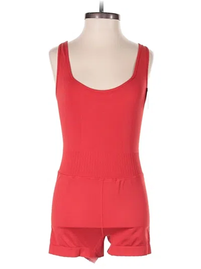 Pre-owned Fp Movement Romper In Red