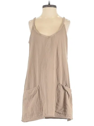 Pre-owned Fp Movement Romper In Tan