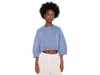 Fp Movement Short Sleeve Intercept Pullover Women's Sweatshirt Riptide: Xl (women's 16) In Blue