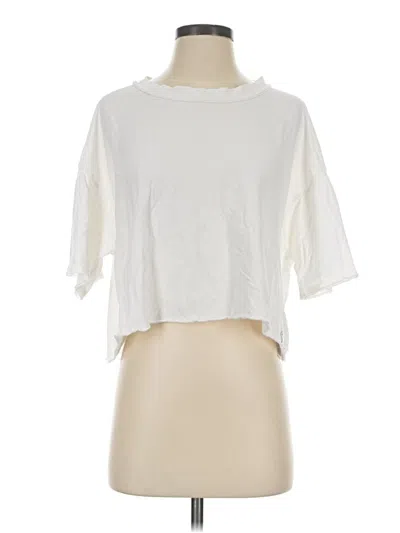 Pre-owned Fp Movement Short Sleeve Turtleneck In Ivory