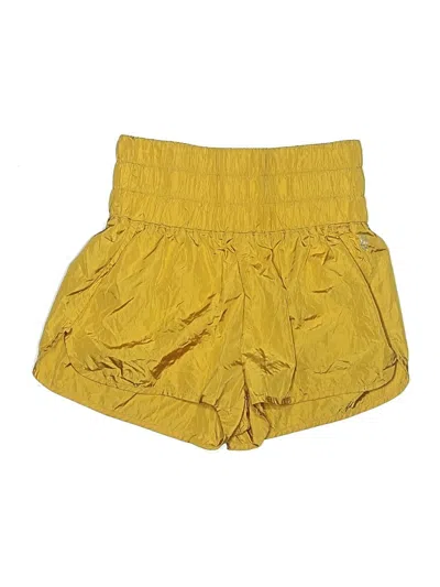 Pre-owned Fp Movement Shorts In Yellow