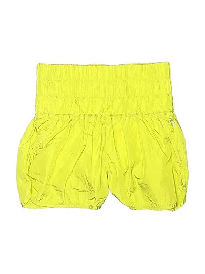 Pre-owned Fp Movement Shorts In Yellow