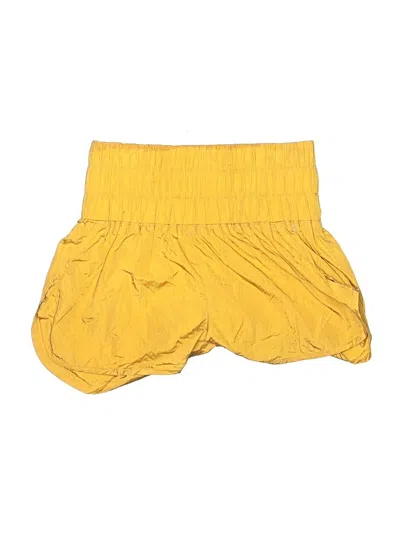 Pre-owned Fp Movement Shorts In Yellow