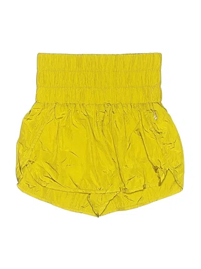 Pre-owned Fp Movement Shorts In Yellow