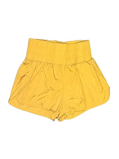 Pre-owned Fp Movement Shorts In Yellow