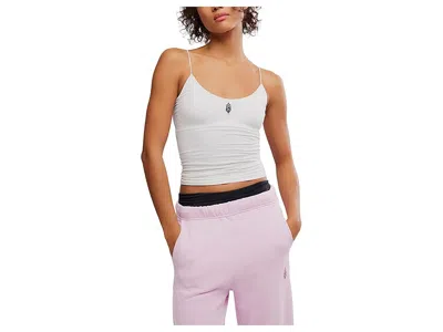 Fp Movement Skinny Strap Logo Tank Top In White