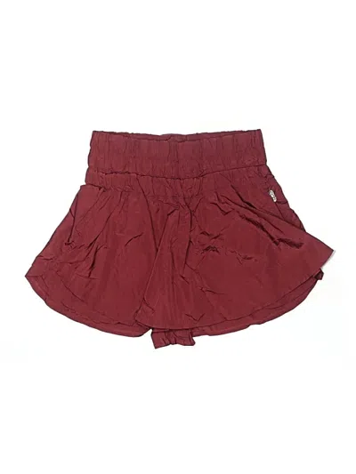 Pre-owned Fp Movement Skort In Burgundy