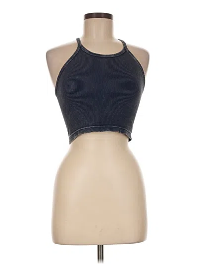 Pre-owned Fp Movement Sleeveless Top Black Halter Neckline Tops
