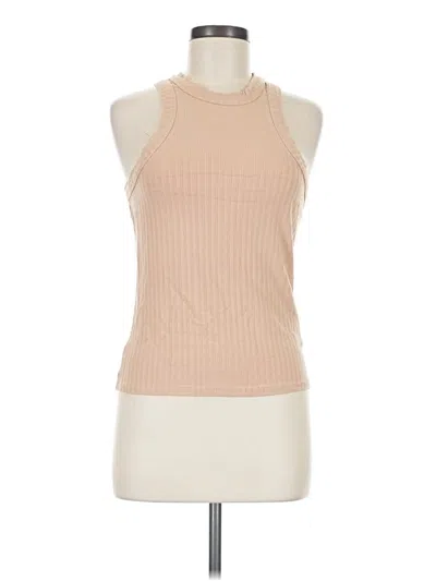 Pre-owned Fp Movement Sleeveless Top Tan Halter Neckline Tops