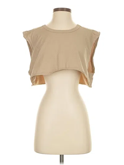 Pre-owned Fp Movement Sleeveless T-shirt In Brown