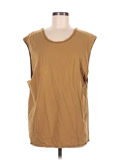 Pre-owned Fp Movement Sleeveless T-shirt In Brown