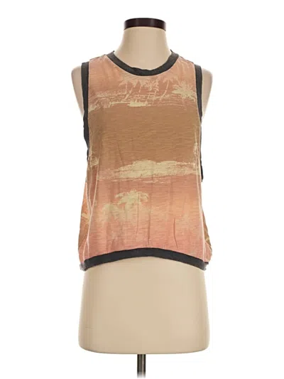 Pre-owned Fp Movement Sleeveless T-shirt In Brown