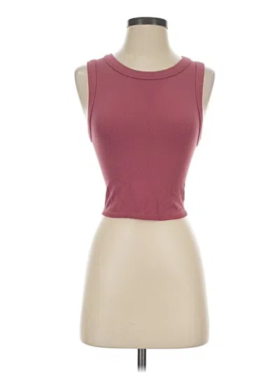 Pre-owned Fp Movement Sleeveless T-shirt In Burgundy