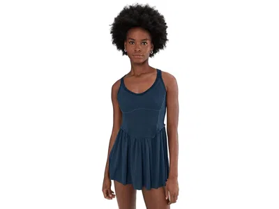 Fp Movement Smockin Hot Dress In Blue