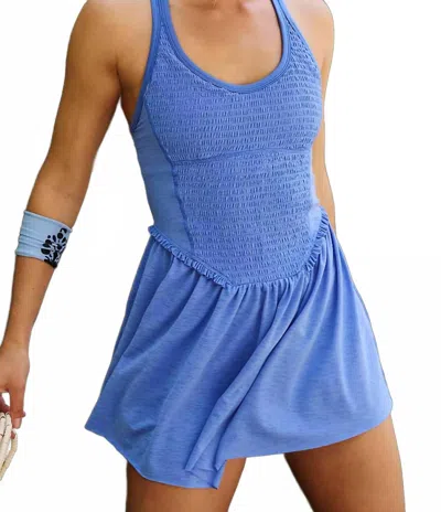 Fp Movement Smockin Hot Dress In Baybreeze In Blue